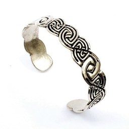 Celtic bracelet Clontarf, silvered - Celtic Webmerchant