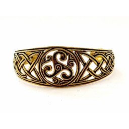 Celtic bracelet with trisquelion, bronze - Celtic Webmerchant