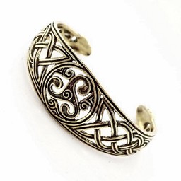 Bracelet celtique avec trisquelion, argentait - Celtic Webmerchant