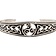 Bracciale celtico stretta con trisquelion, argentato - Celtic Webmerchant