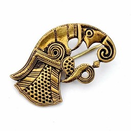 Germansk ravn broche Gotland, til venstre, bronze - Celtic Webmerchant