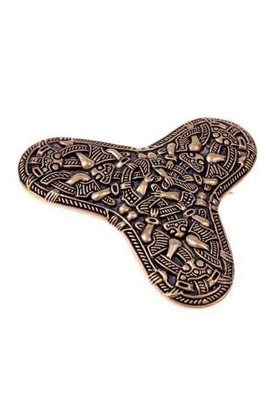 Viking broszka Kaupang, brąz - Celtic Webmerchant