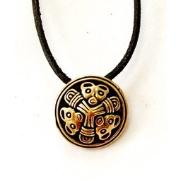 Small disc fibula Borre style, bronze - Celtic Webmerchant