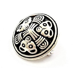 Kleine Scheibe Fibula Borre Stil, versilbert - Celtic Webmerchant