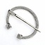 Viking horseshoe fibula Finland, silvered - Celtic Webmerchant