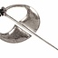 Gaelic brooch Ballyspellan, silvered - Celtic Webmerchant