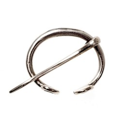 Small ring fibula Birka, silvered - Celtic Webmerchant