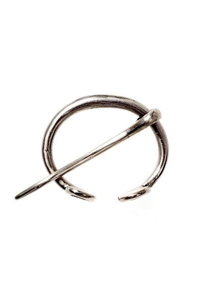 Small ring fibula Birka, silvered - Celtic Webmerchant