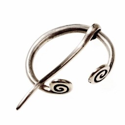 Small ring fibula Birka, silvered - Celtic Webmerchant
