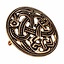 Viking Scheibenfibel Jellinge Stil, Bronze - Celtic Webmerchant