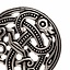 Viking skive fibula Jellinge stil, forsølvede - Celtic Webmerchant