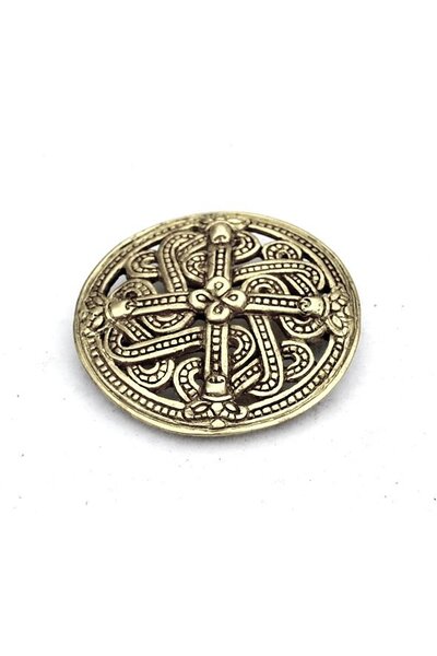 Borrestijlfibula uit Finland, verzilverd - Celtic Webmerchant