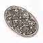 Turtle brooch Oseberg, silvered, price per piece - Celtic Webmerchant