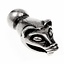 Viking chain end weasel head, silvered, price per piece - Celtic Webmerchant