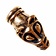 cabeza del lobo extremo de la cadena de Viking, bronce, precio por pieza - Celtic Webmerchant