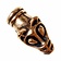 Viking chain end wolf head, bronze, price per piece - Celtic Webmerchant