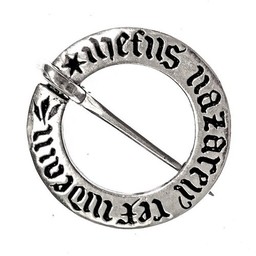 Middeleeuwse ringbroche, verzilverd - Celtic Webmerchant