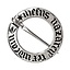 Broche anillo medieval, argentado - Celtic Webmerchant