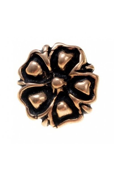 14. Jahrhundert buttons blühen, Set von 5 Stück, Bronze - Celtic Webmerchant