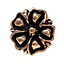boutons du 14ème siècle fleur, ensemble de 5 pièces, bronze - Celtic Webmerchant