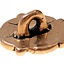 boutons fin du Moyen Age avec rose, bronze, ensemble de 5 pièces - Celtic Webmerchant