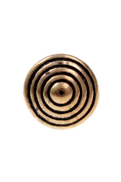 15th century bronze button with grooves, set of 5 - Celtic Webmerchant