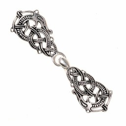 Pewter cloak clasp with Midgard snake - Celtic Webmerchant