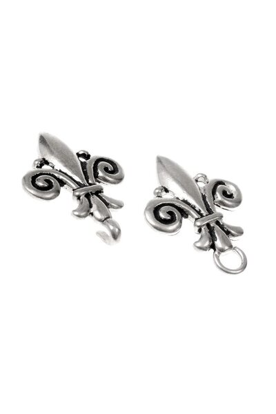 Cloak spänne fleur de lys, försilvrade - Celtic Webmerchant