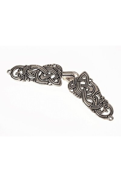 Viking zapięcie płaszczu z smokami, posrebrzane - Celtic Webmerchant
