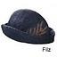 Hat with feather, brown - Celtic Webmerchant