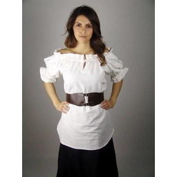 Blouse Morgause, blanc - Celtic Webmerchant