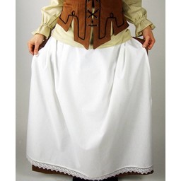 Apron with lace, white - Celtic Webmerchant