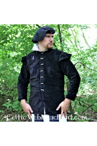 16de eeuwse doublet met afneembare mouwen, bruin - Celtic Webmerchant