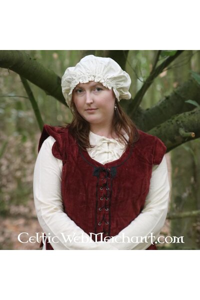 17th century cap, cream - Celtic Webmerchant