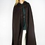 Embroidered cloak Damia with fibula, brown - Celtic Webmerchant