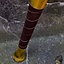 LARP Baseballschläger Stacheldraht, 80 cm, gelb