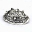 Turtle broche Dublin, forsølvede - Celtic Webmerchant