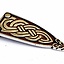 Viking bælteafslutning Borre dyr, forsølvede - Celtic Webmerchant