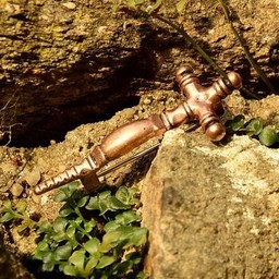 All'inizio del perone croce medievale, color bronzo - Celtic Webmerchant
