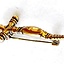 Tidlig middelalderlig kors fibula, bronze farve - Celtic Webmerchant