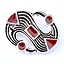 Merowinger S-Fibel, versilbert - Celtic Webmerchant