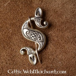 Celta-romana peroné caballito de mar, plateado - Celtic Webmerchant