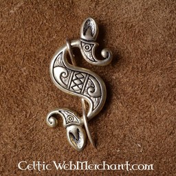 Celtic-Roman sea horse fibula, silvered - Celtic Webmerchant