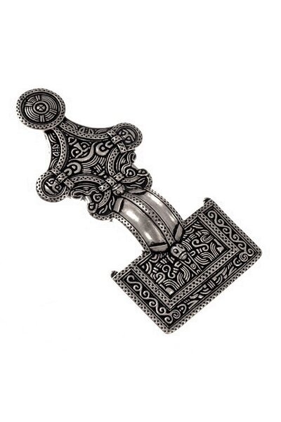 Fibula anglosassone Isola di Wight, argentata - Celtic Webmerchant