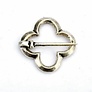 Middeleeuwse vierpasbroche, verzilverd