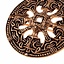 Viking Scheibenfibel Borre Stil, Farbe Bronze - Celtic Webmerchant
