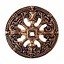 Viking disco perone stile Borre, color bronzo - Celtic Webmerchant