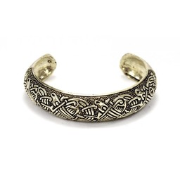 Bracelet celtique insulaire, argenté - Celtic Webmerchant