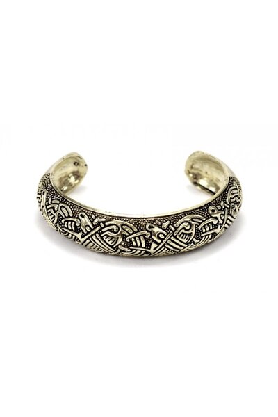 Insulärt keltiskt armband, silverfärgat - Celtic Webmerchant
