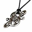 Celtic sea horse pendant, silvered - Celtic Webmerchant